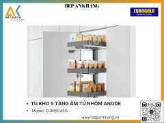 TỦ KHO 5 TẦNG ÂM TỦ NHÔM ANODE EUROGOLD EUM5045G - NHÔM CAO CẤP